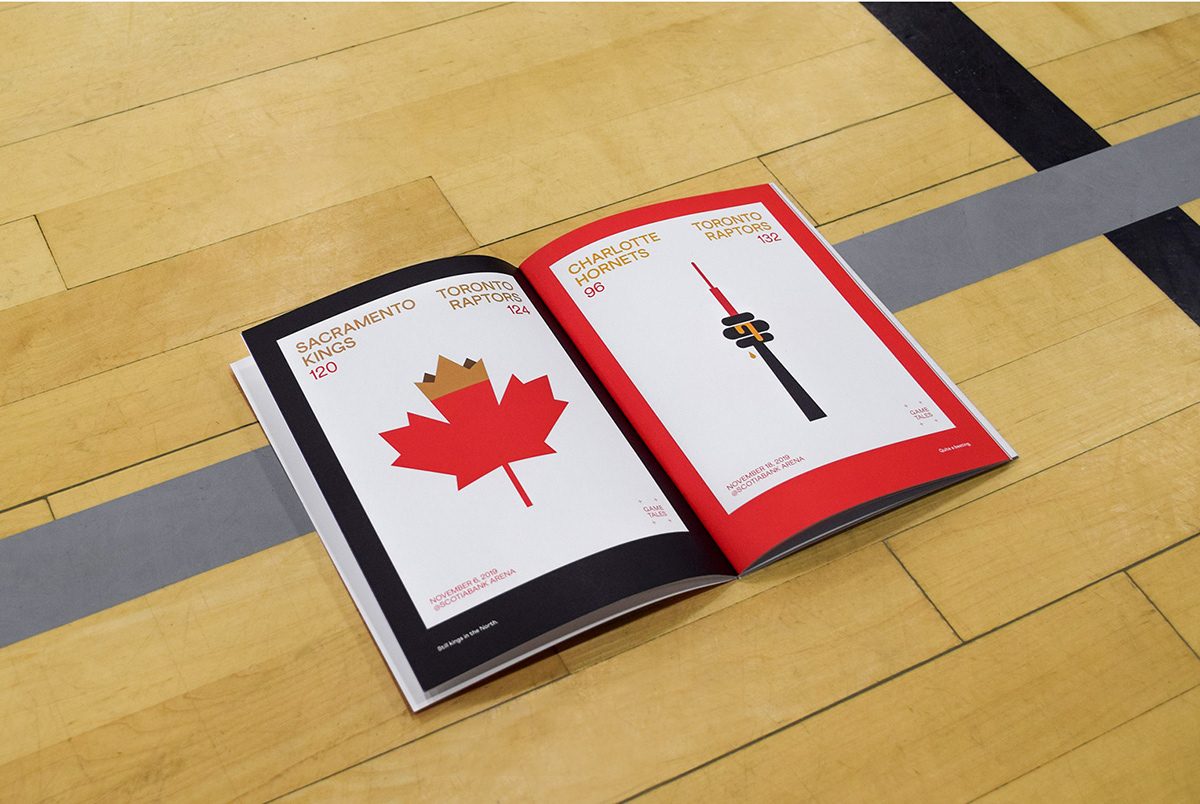 basketball book fanzine minimalist NBA poster raptors sport Toronto augmented reality