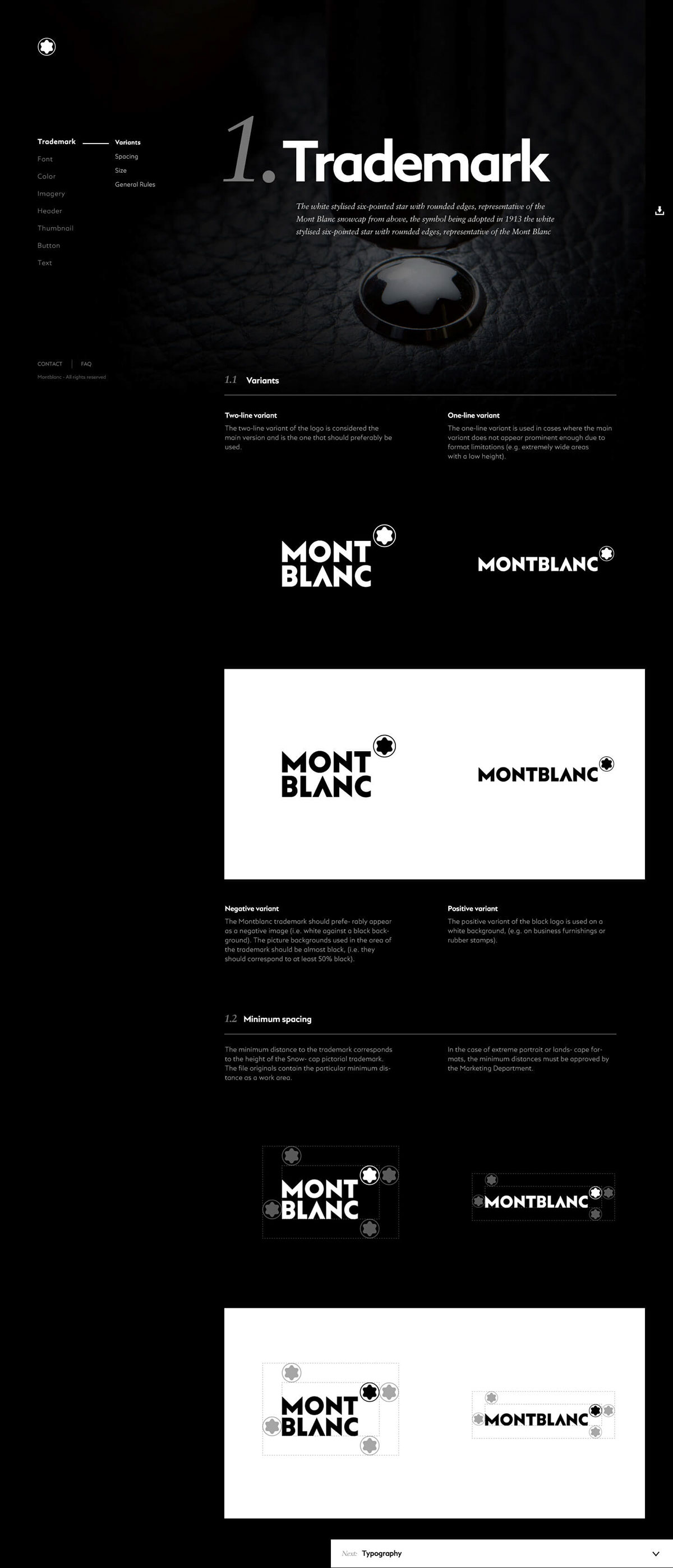 Montblanc E-Retailer Brand Guide on Behance