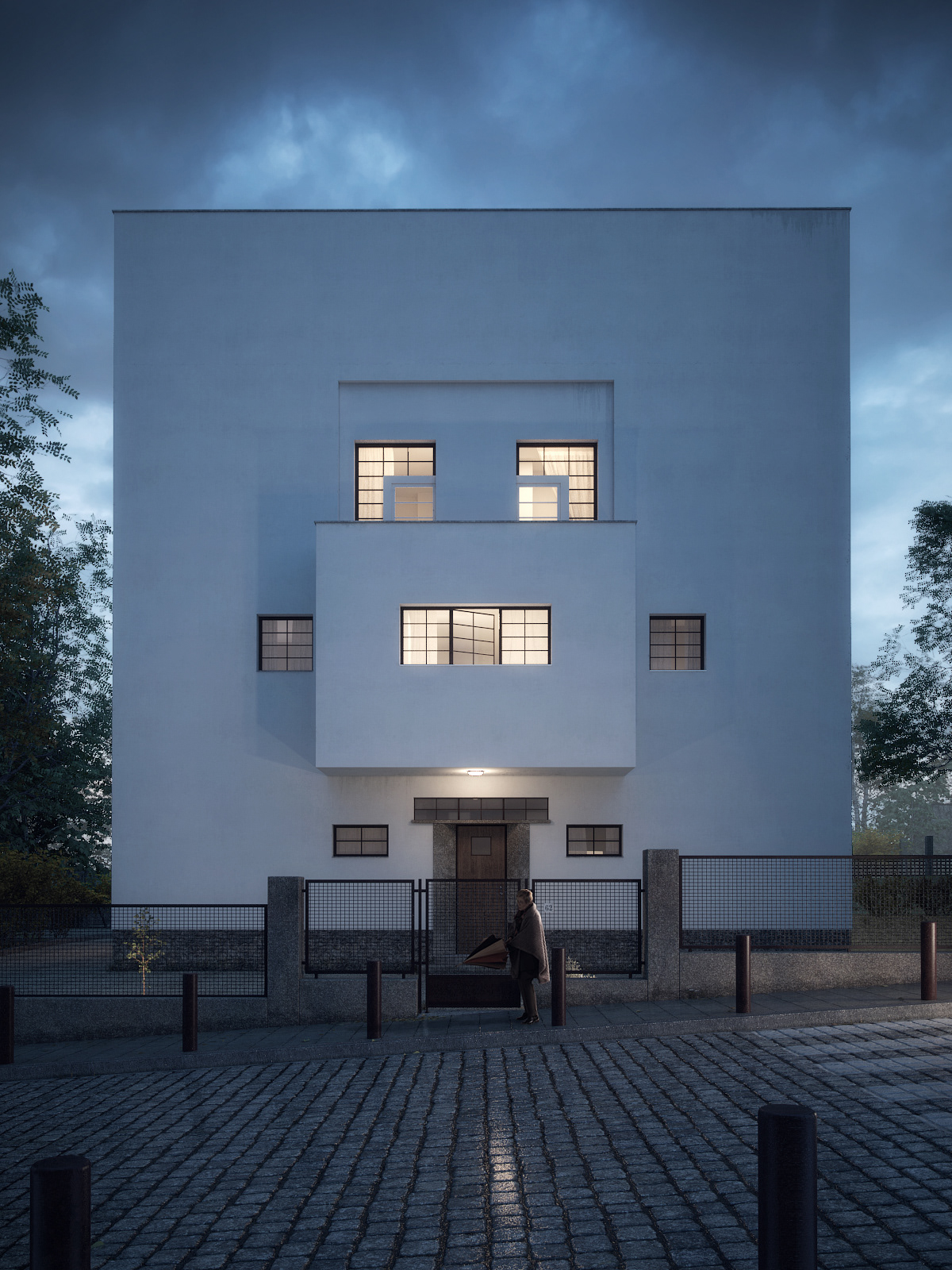 Adolf Loos Moller House wien rendering 3D Graphics visualisation CGI