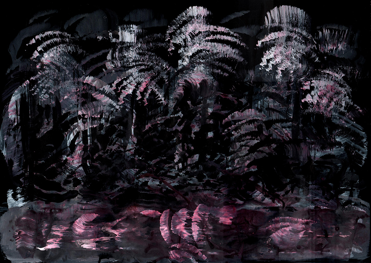 painting   ILLUSTRATION  artwork Acrylic paint Landscape Nature lightroom Tree  Bordeaux france