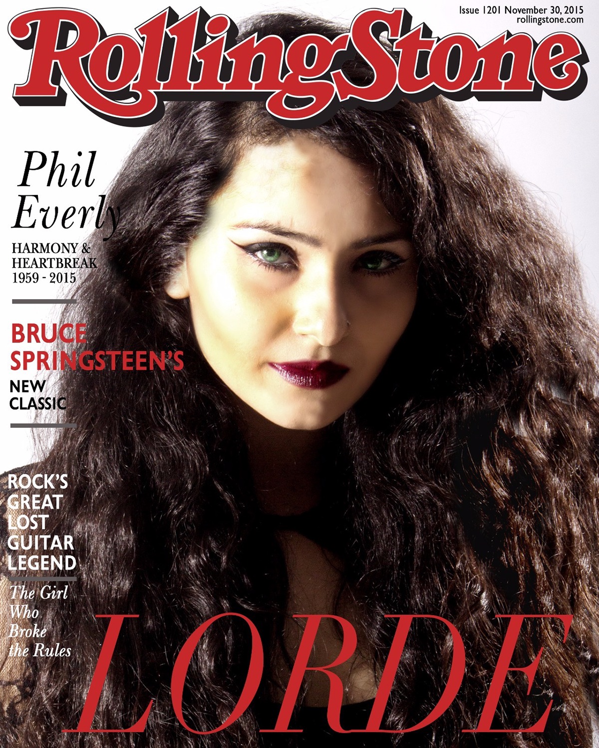 Lorde Steve Jobs styling  Magazine Cover
