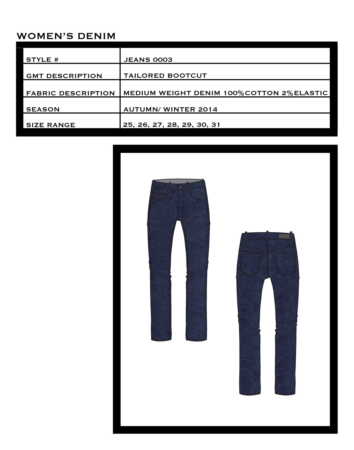 Denim leather trim  ready-to-wear casual plaid jeans pants blouse
