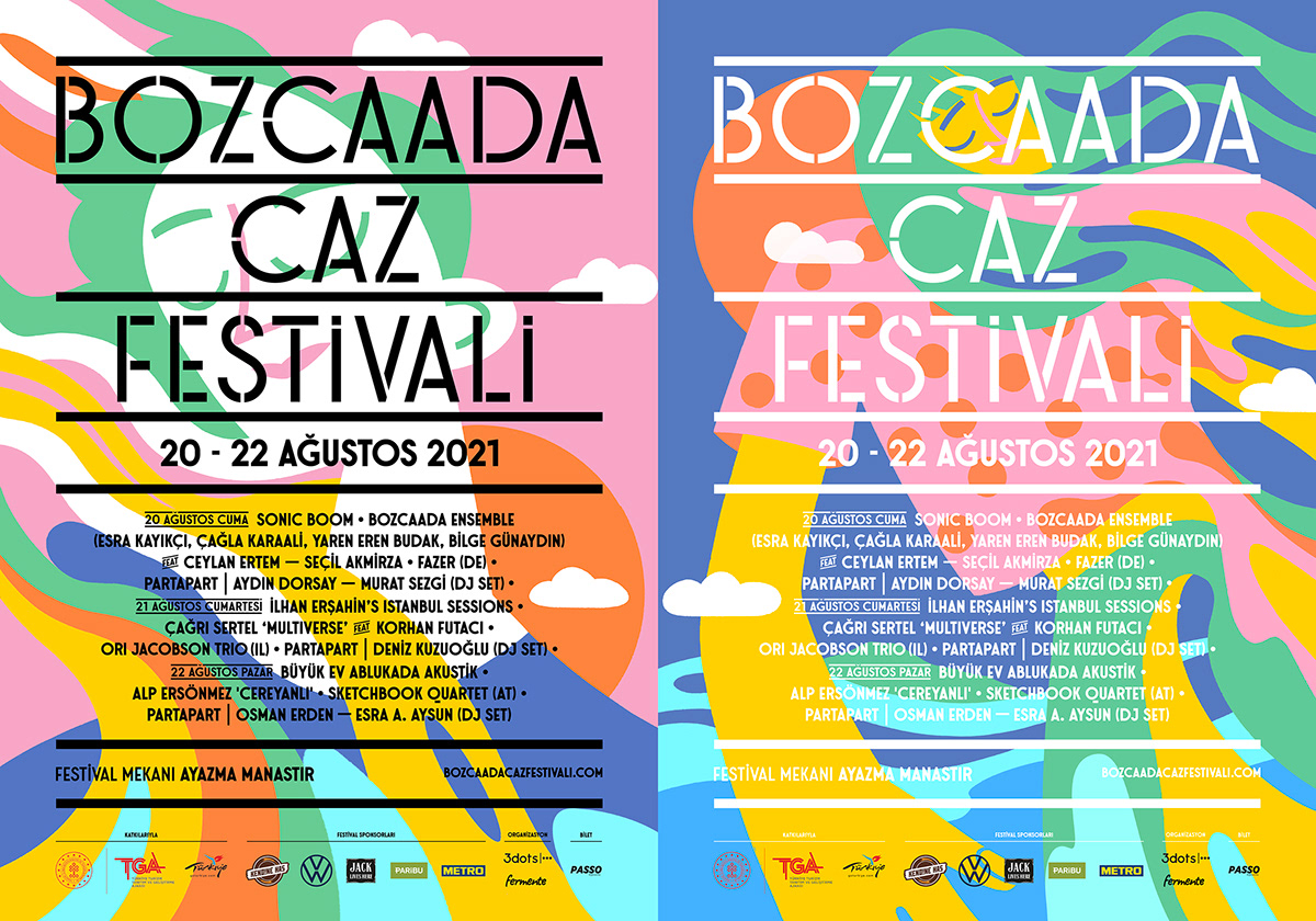 art bozcaada design direction festival graphic ILLUSTRATION  jazz music Poster Design