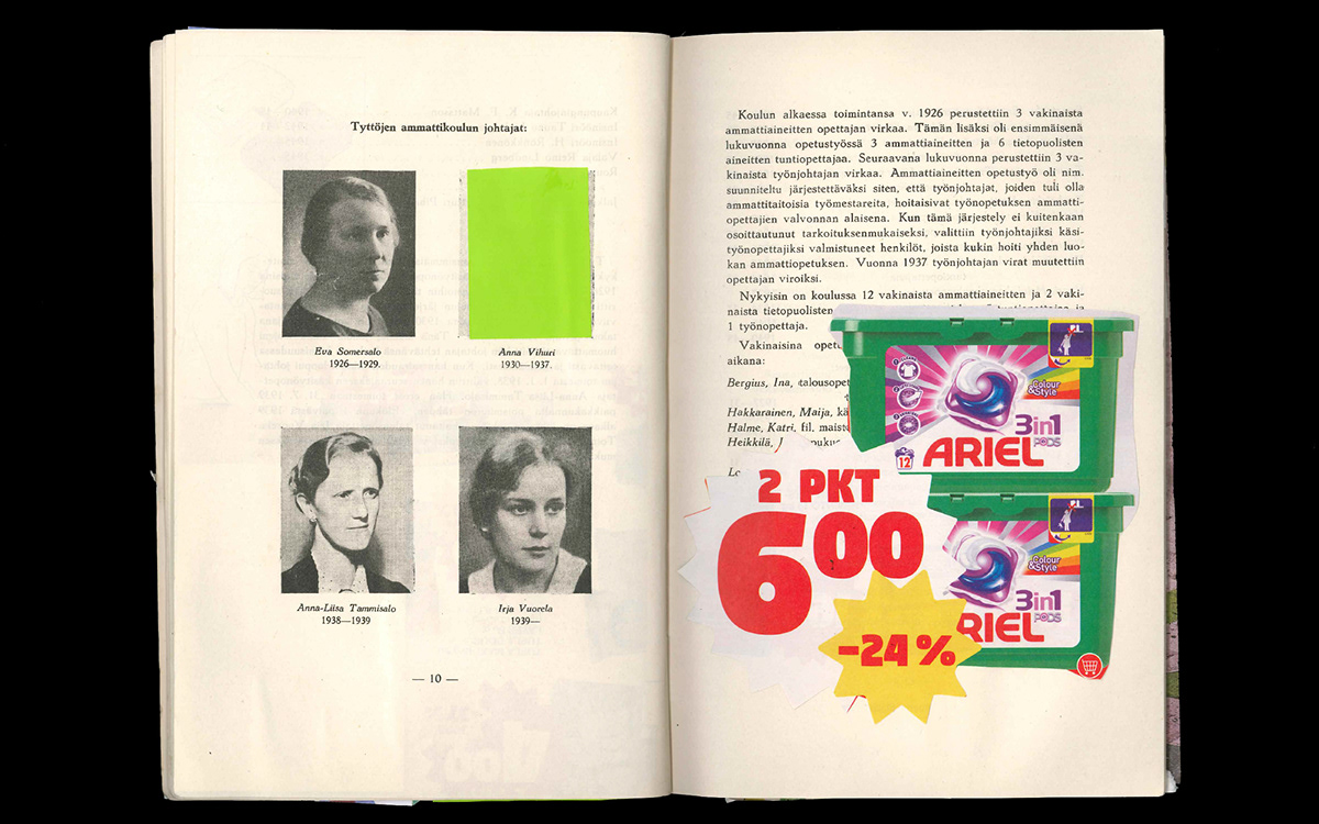 collage finland green helsinki journal notebook photomontage visual journal vernacular