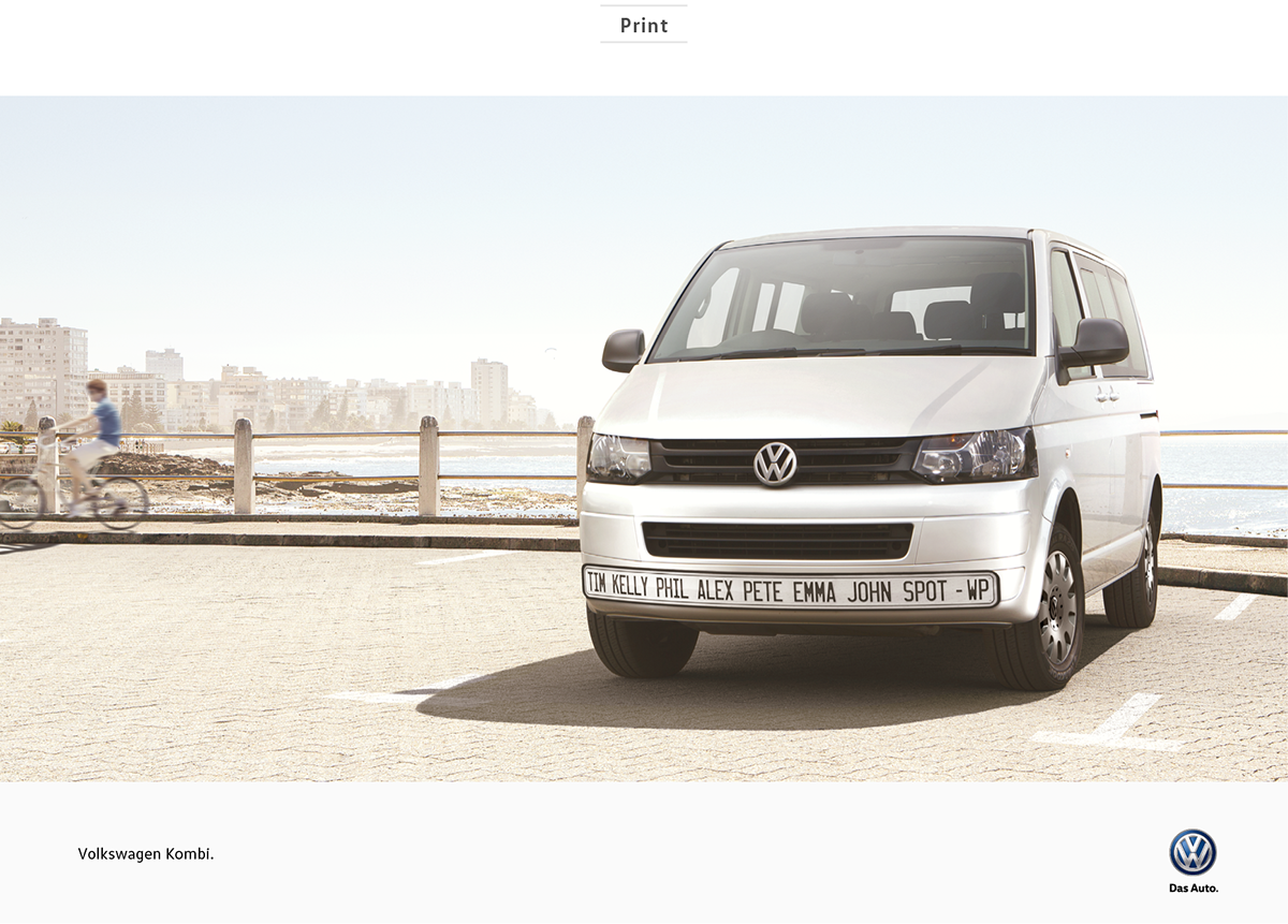 VW kombi volkswagen car creative print Ambient Outdoor south africa ogilvy mather