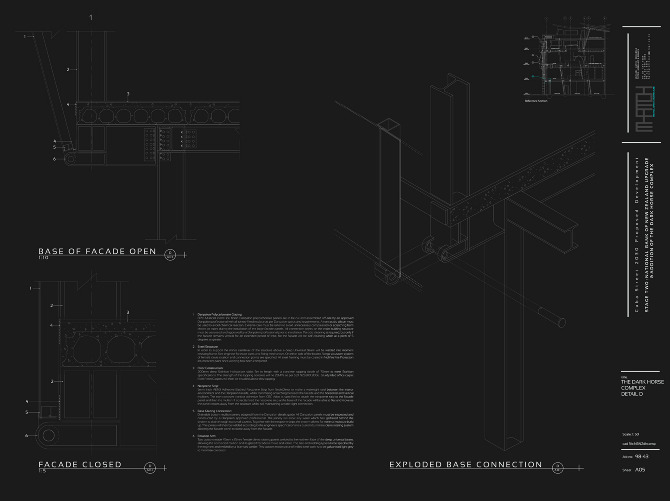 flexible facade construction detailing movement slide Joint detail wellington design