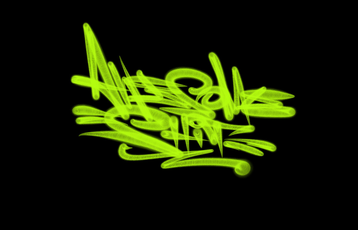 Graffiti каллиграфия леттеринг lettering logo tagging Fat Cap spray Procreate iPad