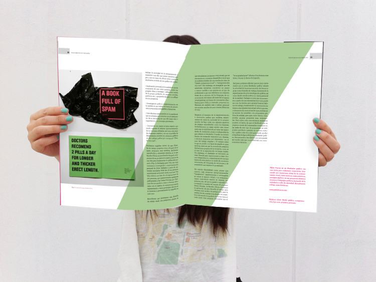revista journal magazine almudena perez diseño design graphic grafico pink draw hand-lettering lettering ilustracion