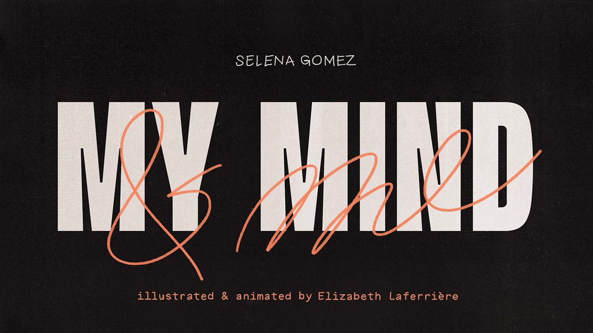 Animated Collage animated typography Cel Animation collage frame by frame fresco Lyric video selena gomez typography   made on ipad