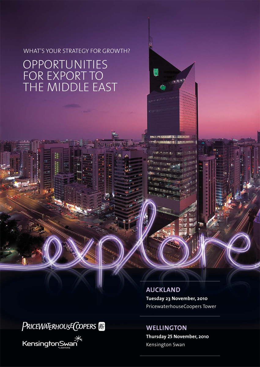 middle east Abu Dhabi seminar Invitation export New Zealand