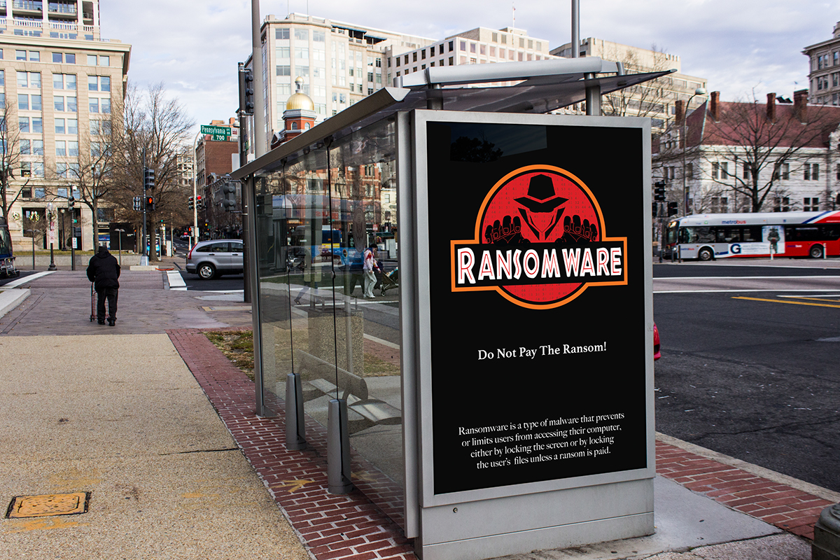 ransomware phishing poster billboard