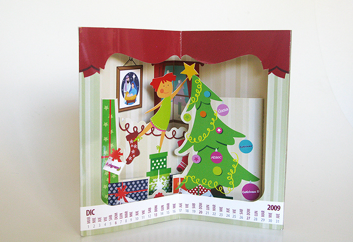Christmas card Popup Direct mailing Pharmaceuticals