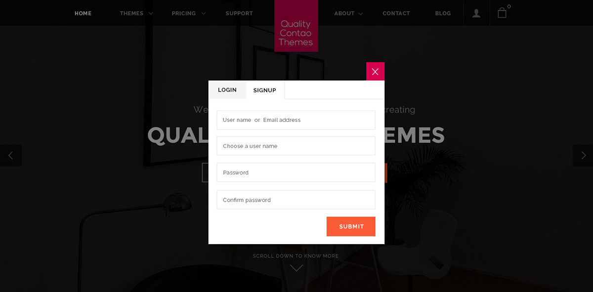 E commerce Website Responsive pink