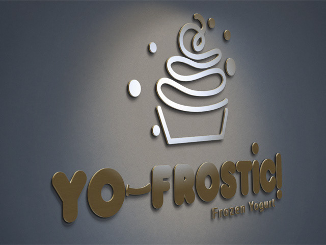 yofrostic yogurt frozen fantastic logo Logotype Logotipo