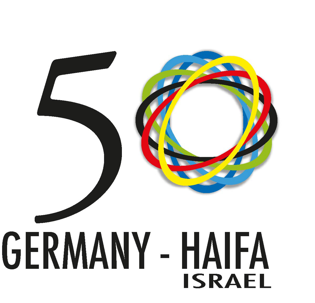 haifa city israel germany logo sketches fifty years relationship