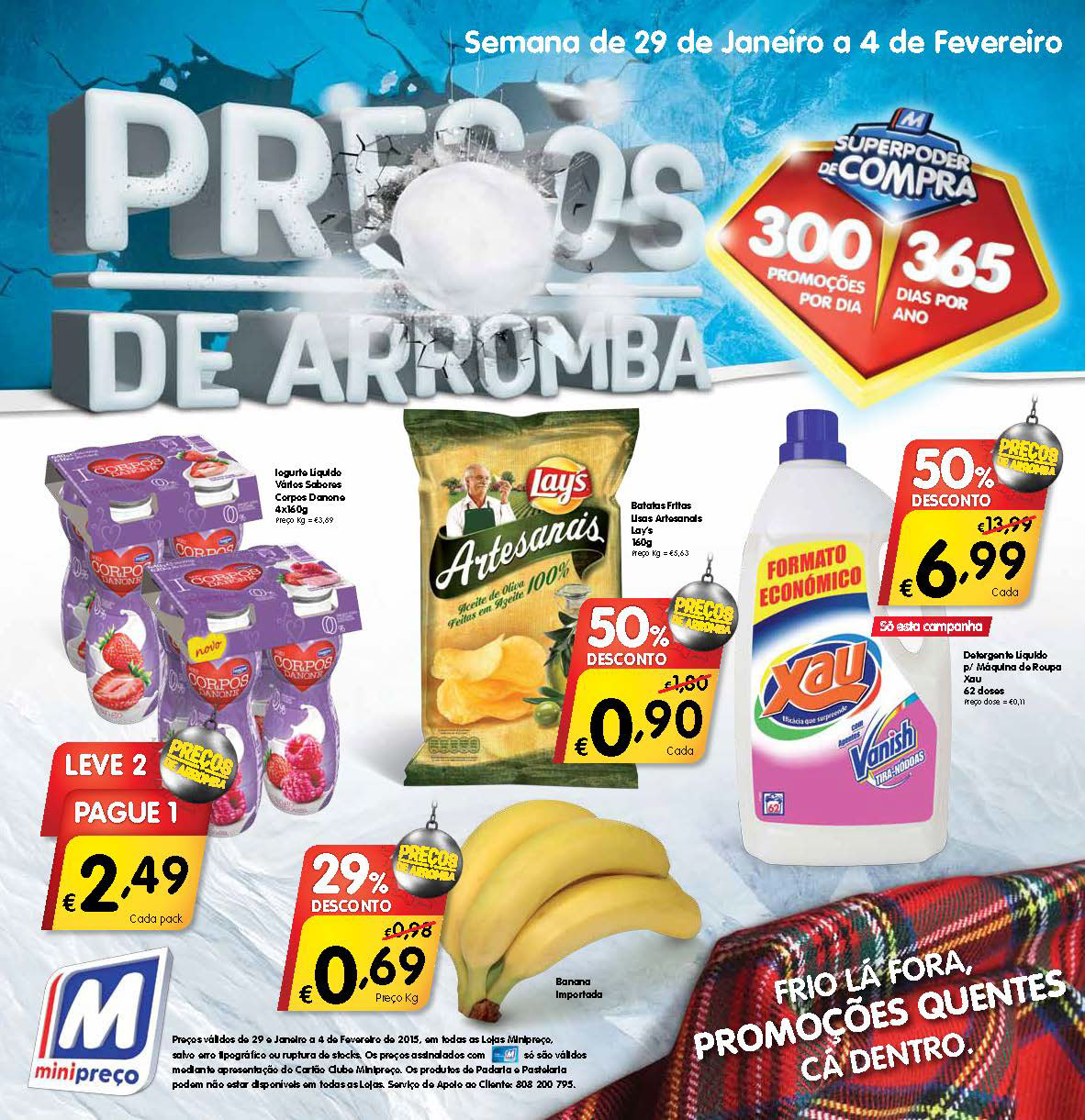 minipreço supermercado Supermarket flyer folheto preço Headline Capa Portugal retalho