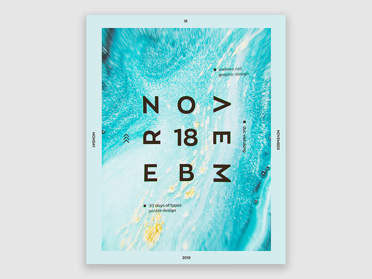 typography   graphic design  Poster Design owlines ducvietdang trickiedang poster photoshop Illustrator cinema4d