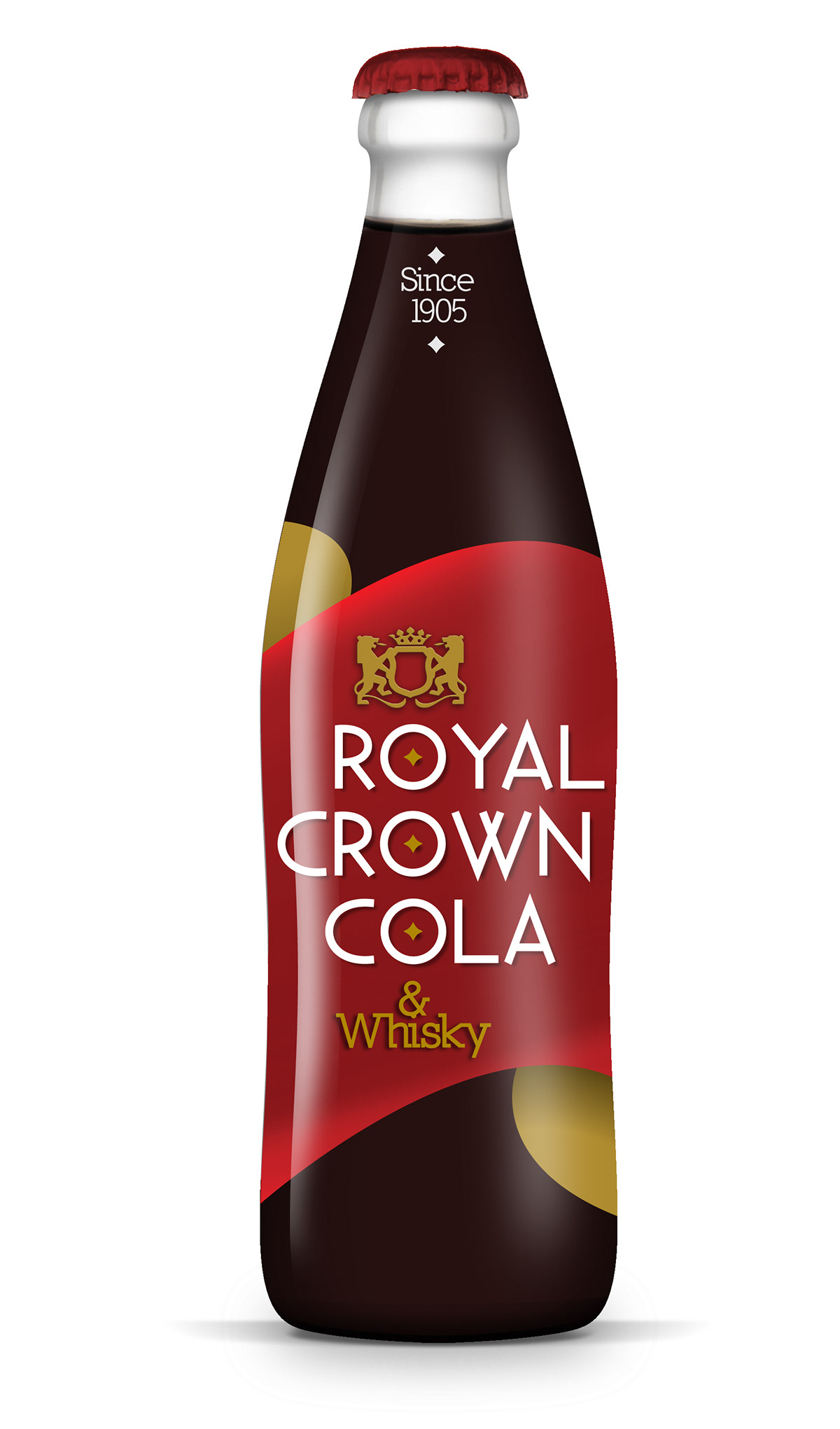 cola drink Whisky Cognac Rum Royal Crown