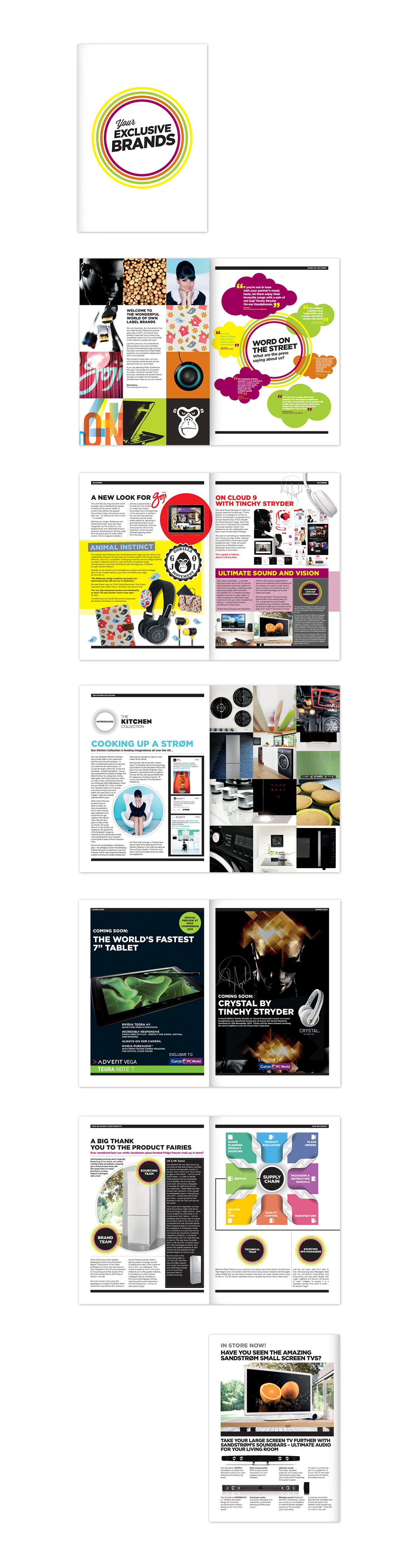 design peak conference Dixons currys logik sandstrom brochure spreads Layout goji