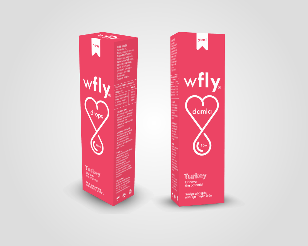 W-FLY Drops Packaging design drops woman products