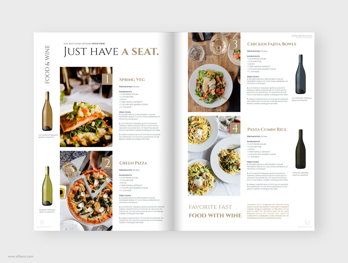 Wine Catalog Brochure on Behance Within Wine Brochure Template