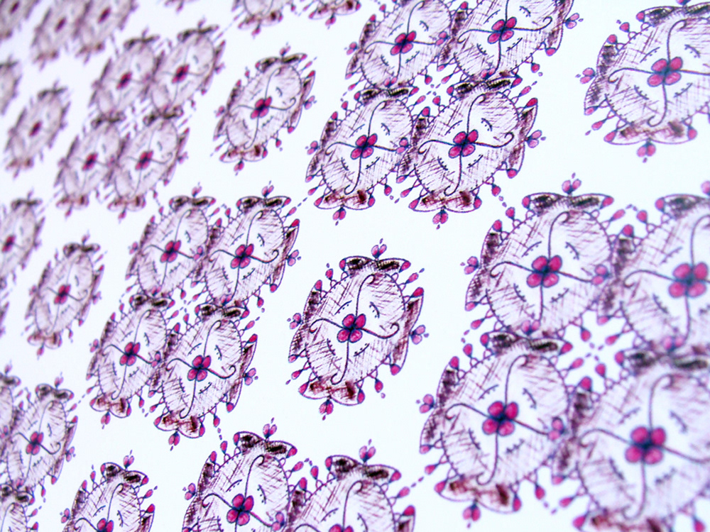 pattern floral geometric grunge