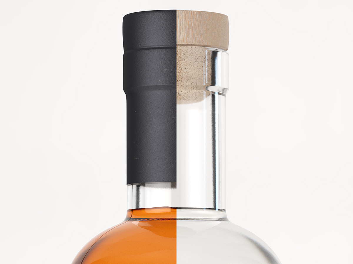 myken Whiskey gin alcohol norway Scandinavian Metric system 3D product visualization maxon cinema 4d c4dtoa