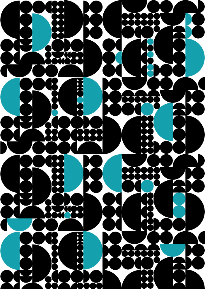 pattern geometric black & white
