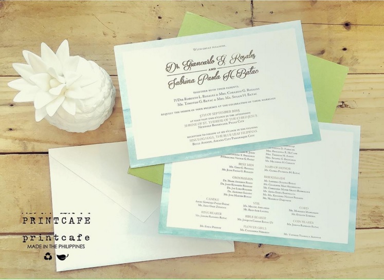 wedding invitation watercolor