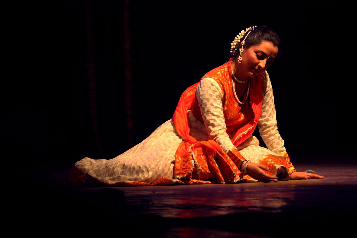 kathak Stage Performance dancer ghungroo rhythm classical dance India tradional indian indian classical dance