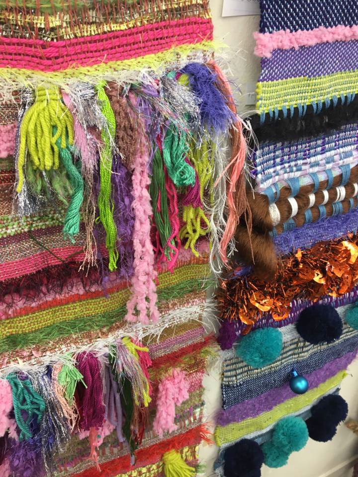 weaving fibers fine art sculpture tapestry