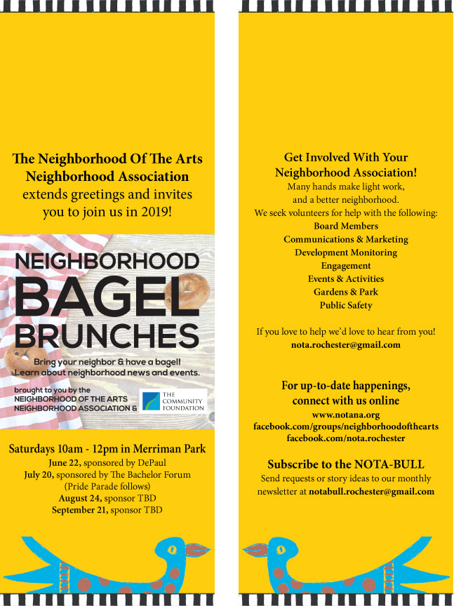 Advertising  bagels banner design community neighborhood