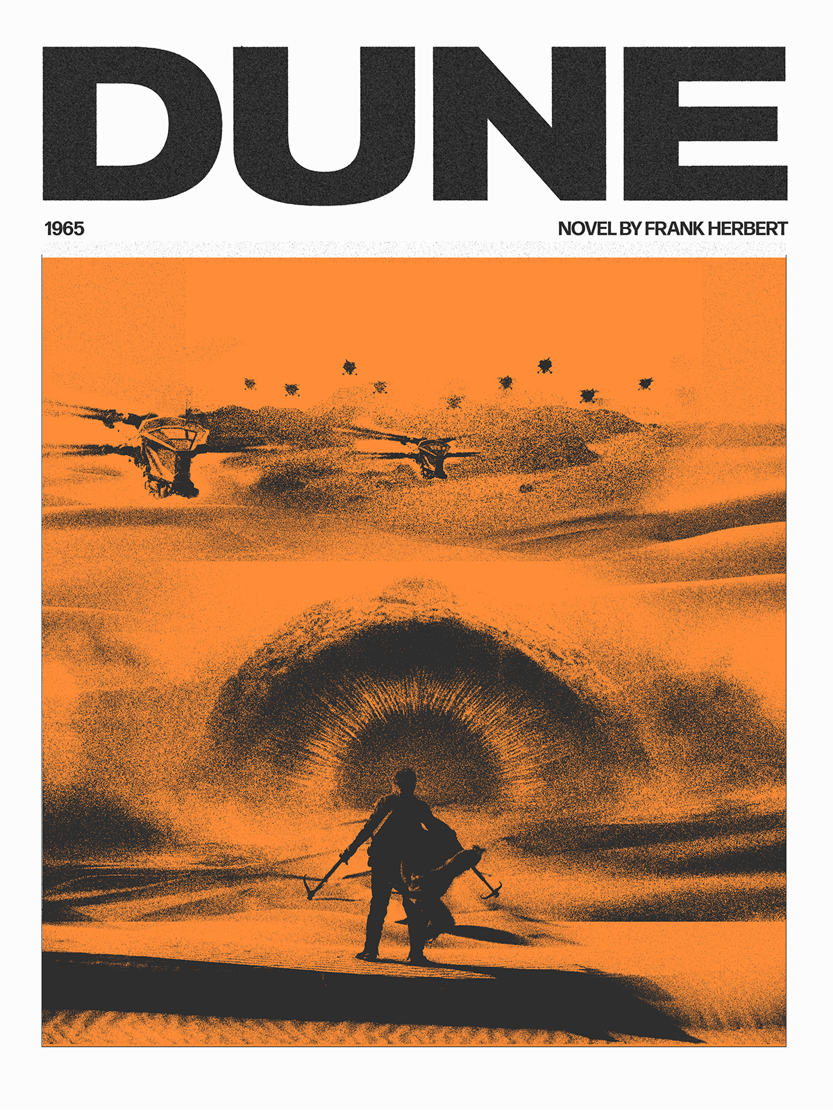Poster Design dunemovie arrakis frank herbert science fiction sandworm dune Threshold Effect Adobe Photoshop dune part two