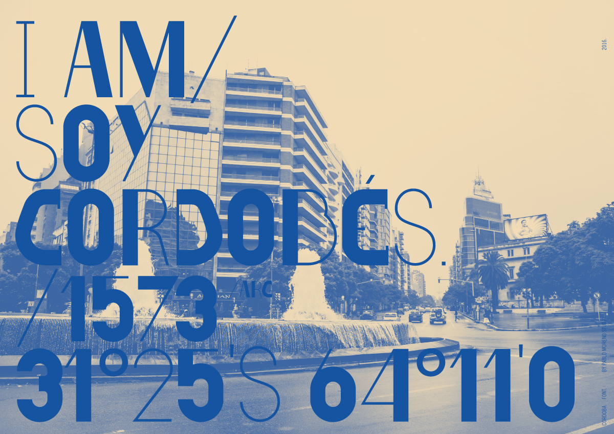 Free font Cordoba Font argentina type font Typeface pablo moreno type design citype city freefont