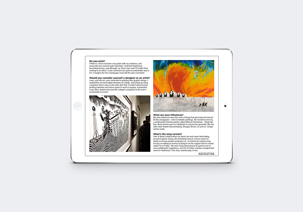 magazine Layout brief iPad
