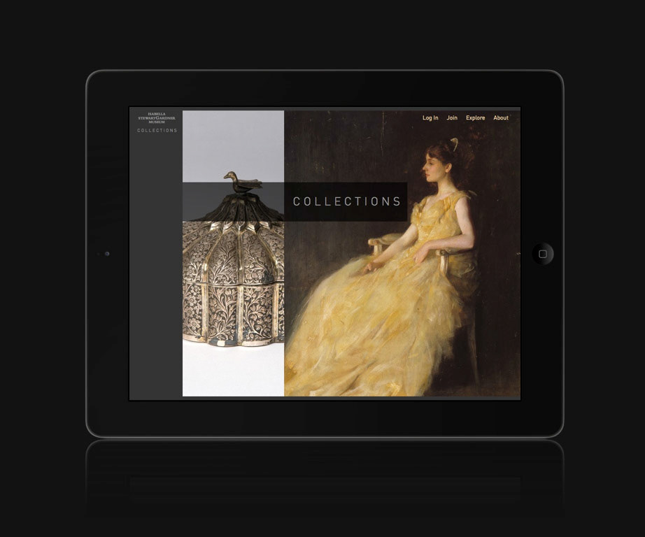 gardner museum art Interface user Collection sargent notables curate