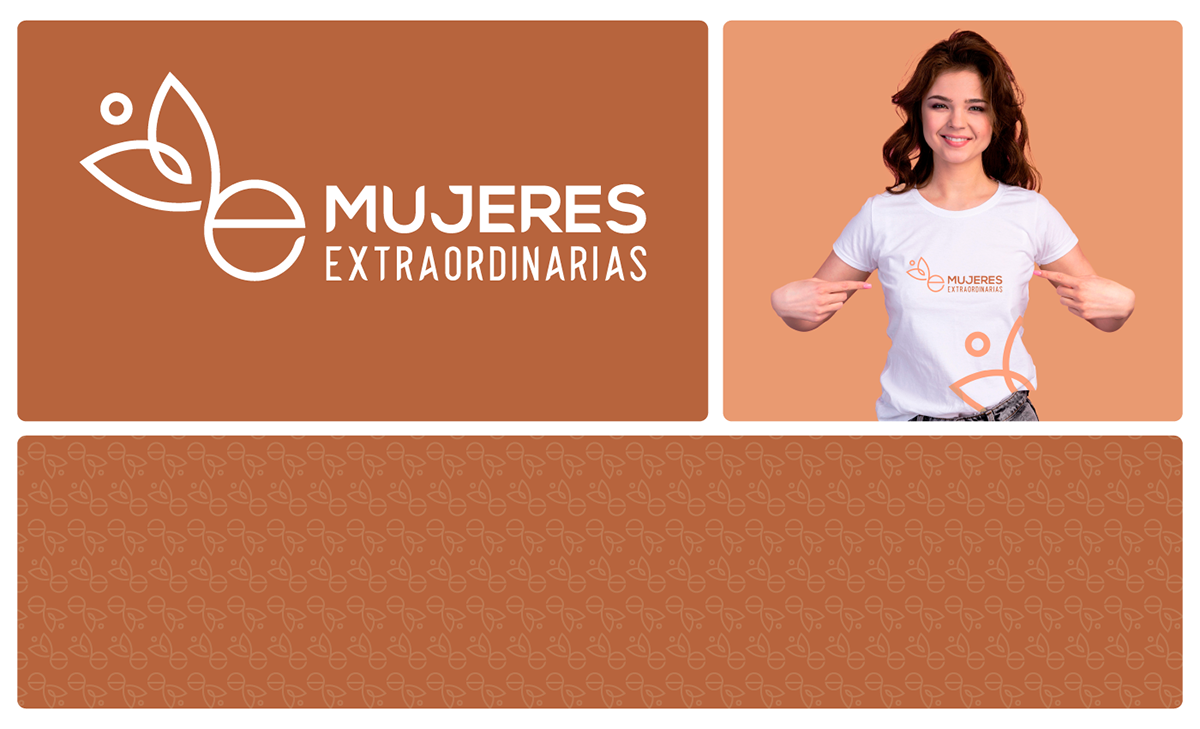 branding  Logotipo diseño design diseño de marca identidad visual fundacion fundación de mujeres Mujeres Extraordinarias woman foundation