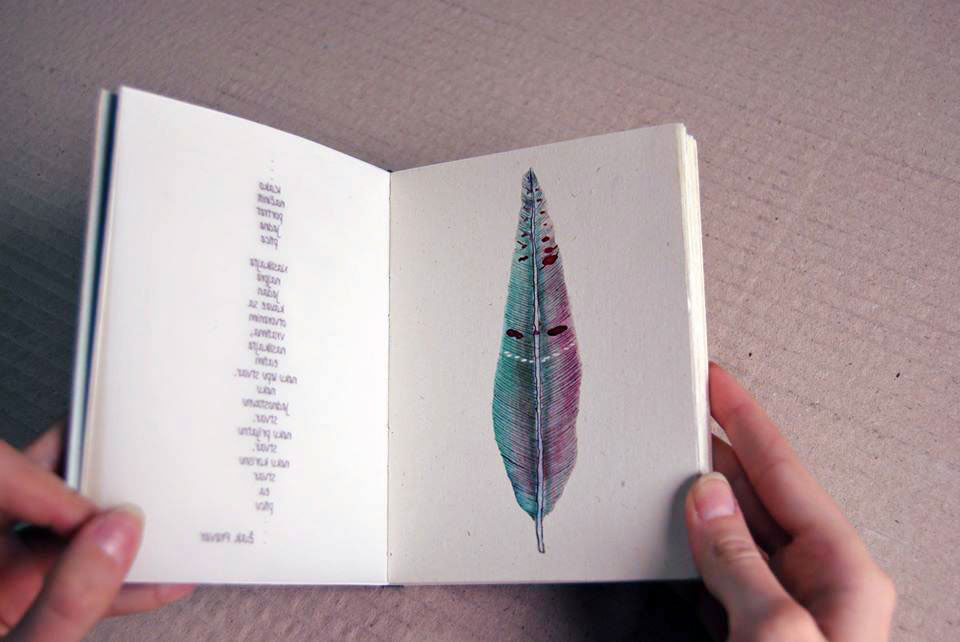 book handmade sketchbook birds