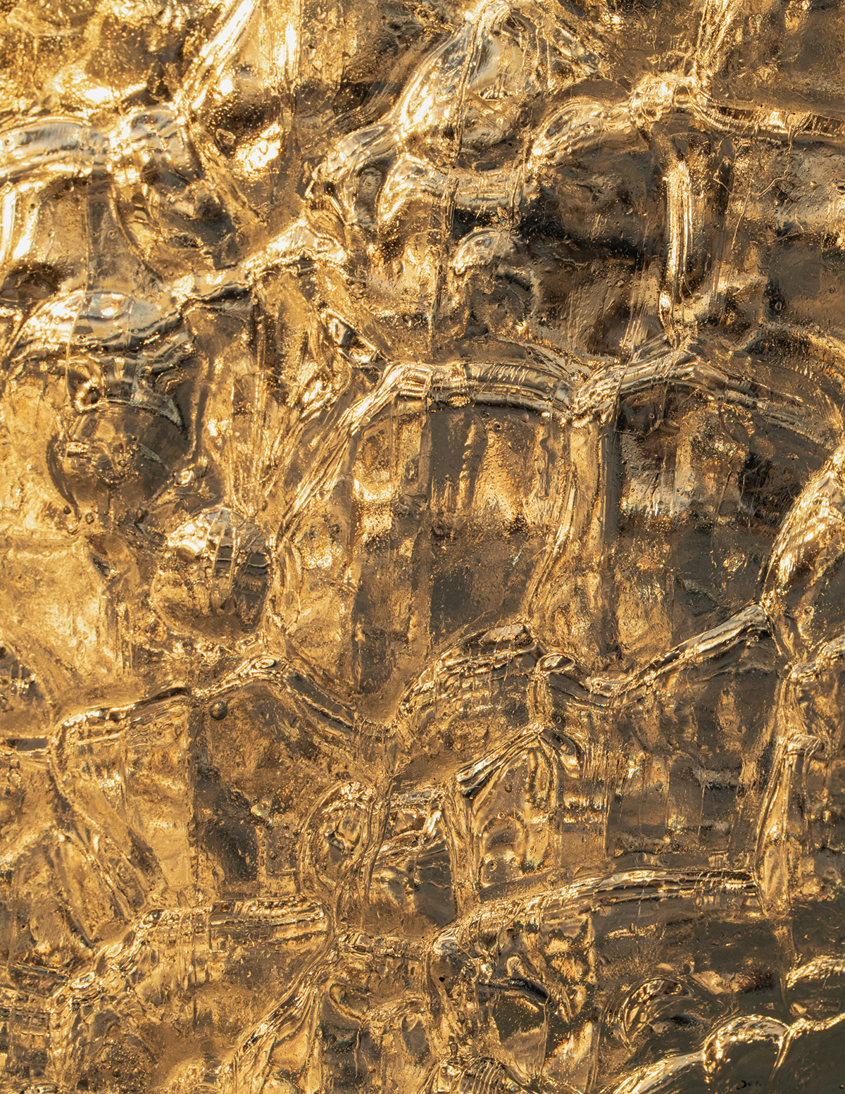 abstract glacier gold golden ice iceland texture