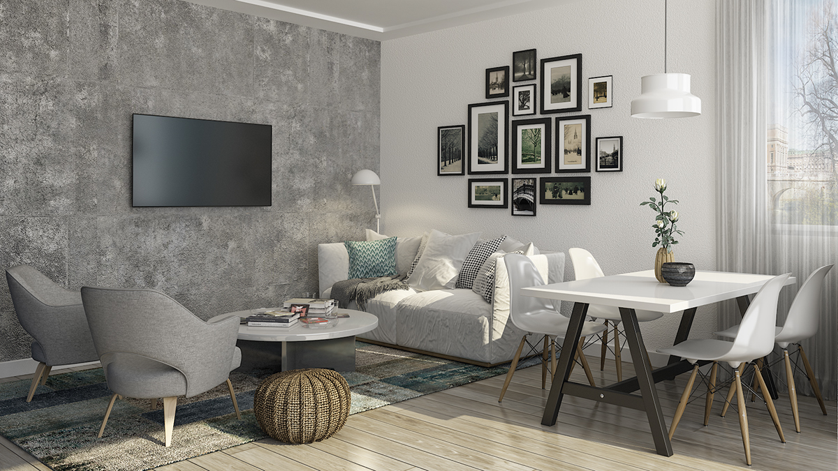 3d max 3D 3d modeling Scandinavian design interior design 
