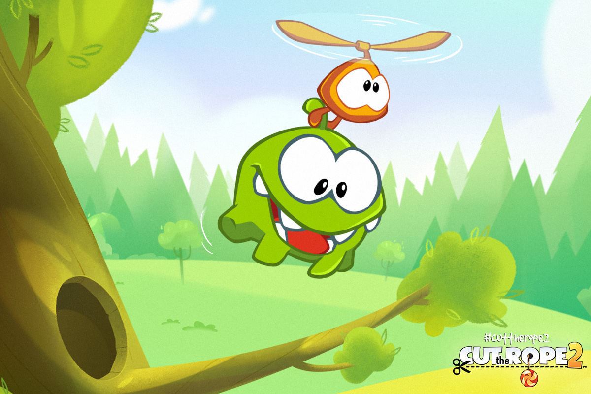 Om Nom missing cut the rope zeptolab om nom green monster