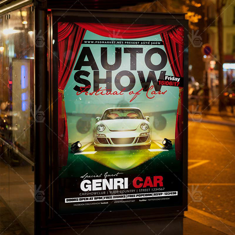 car car Auto Show car show Cars city show Event event flyer garage night show