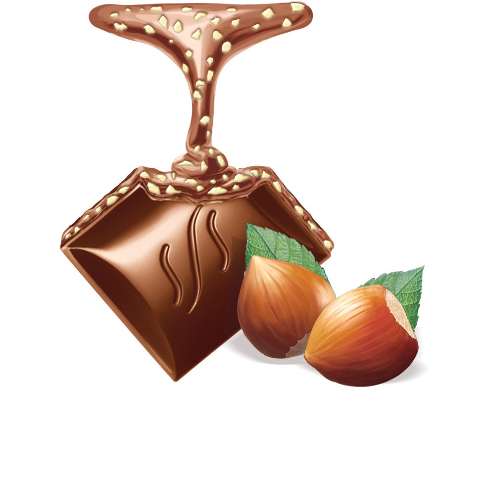 chocolate Digital Art  Greek Character Design illustrations nestle packaging， Praline Straciatella strawberry