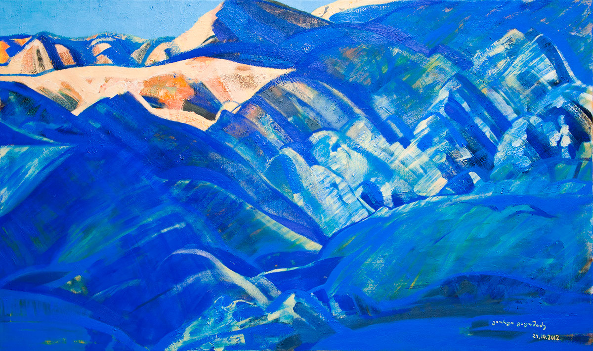 oil on canvas 2012-2013 Landscape mountains abstract
