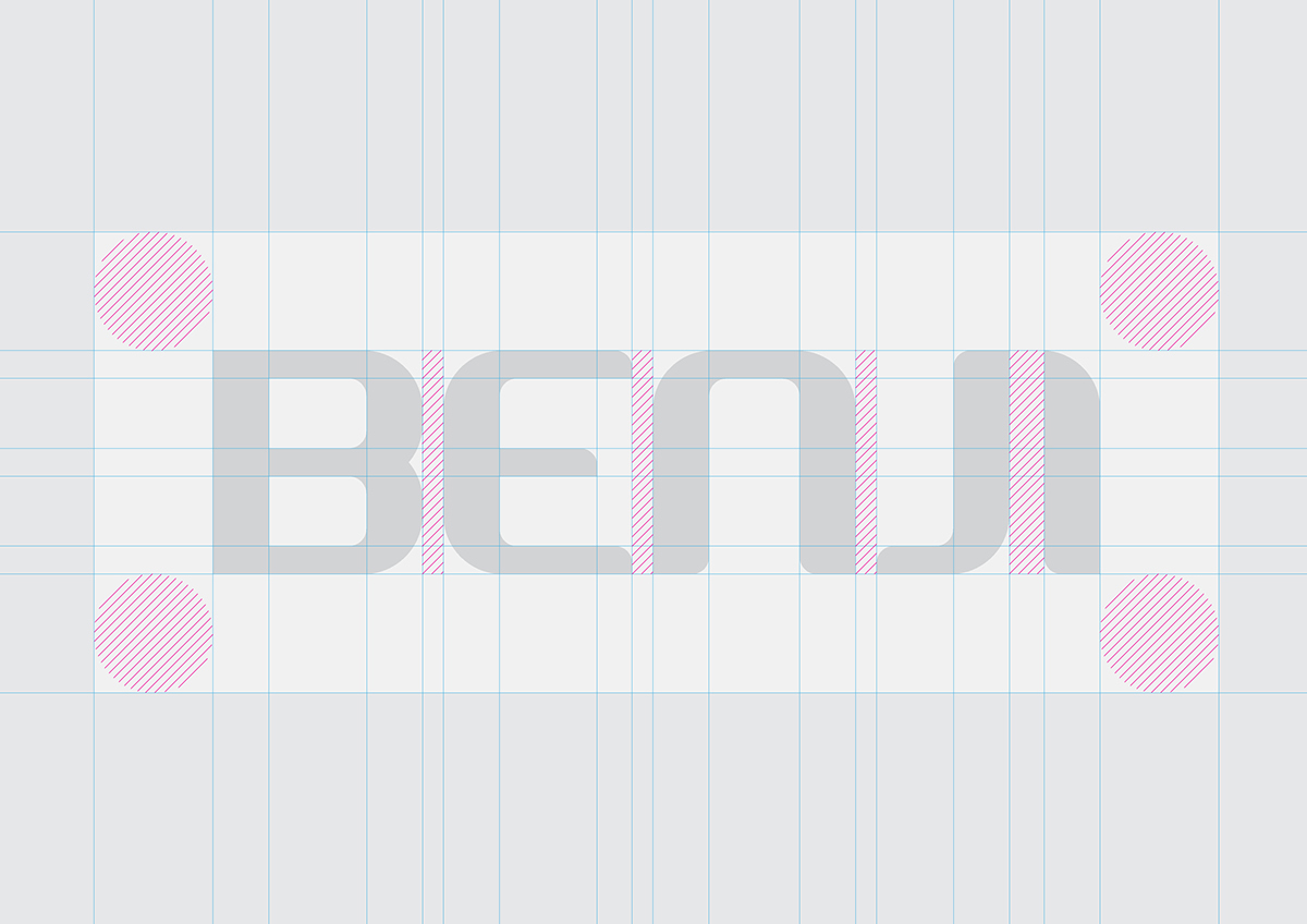 benji balazs circle line blue pink magenta cyan grey silver logo graphic letter lettering Work 