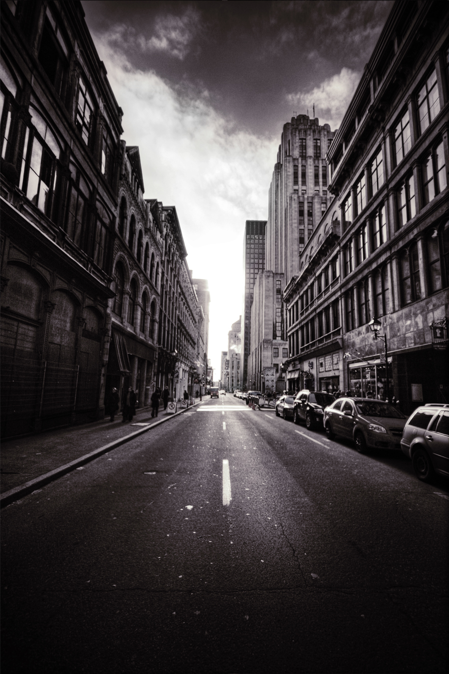 Landscape Urban charles-etienne pascal cepascal Montreal old buildings time black and white photoshop