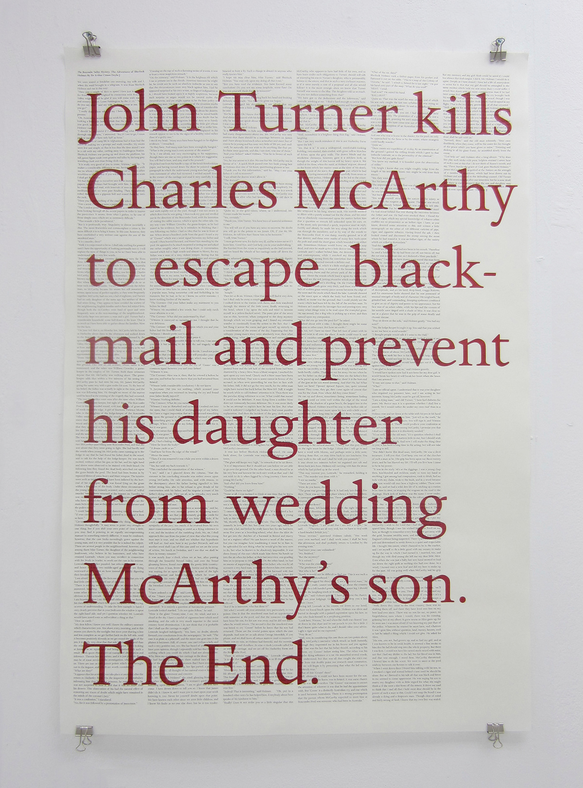 Sherlock Holmes  screen print  poster literature book  phrase murder mystery
