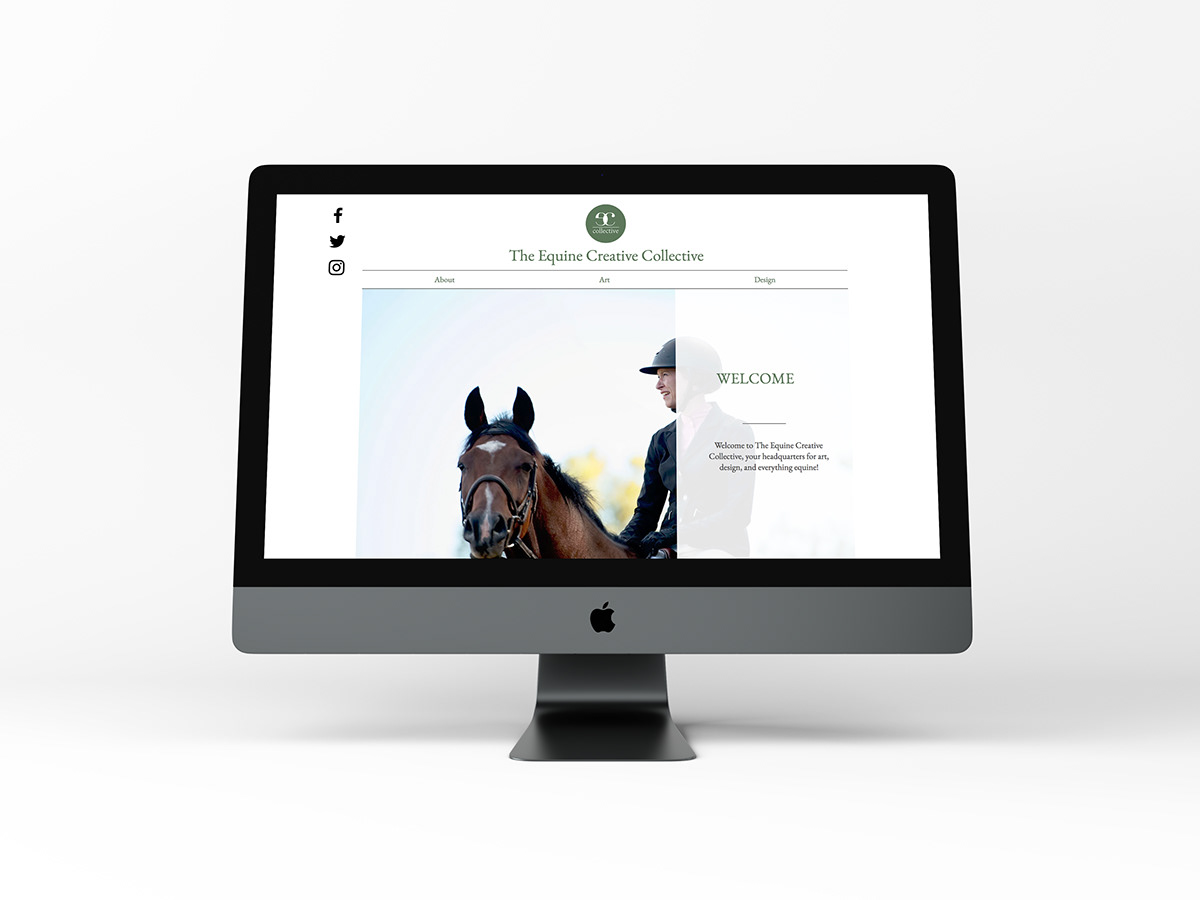 Multimedia  design Web Design  branding  horses equestrian