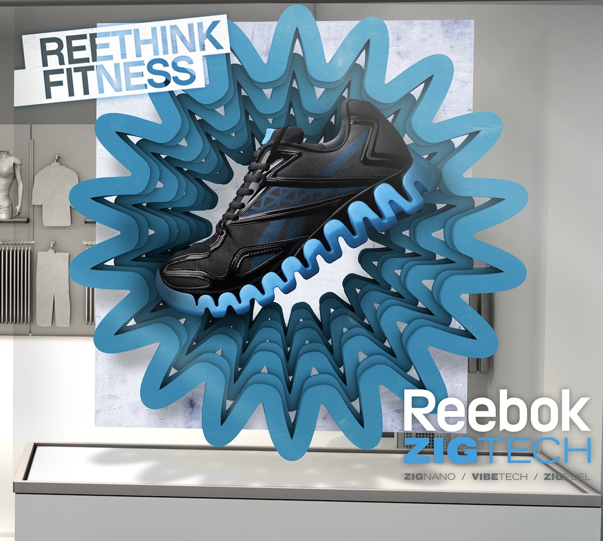 Reebok - Retail Design on Behance