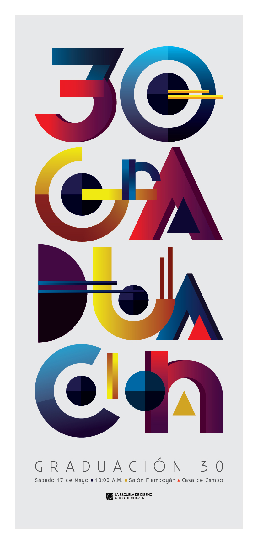 graduation poster type shapes circle triangle square russian Suprematism